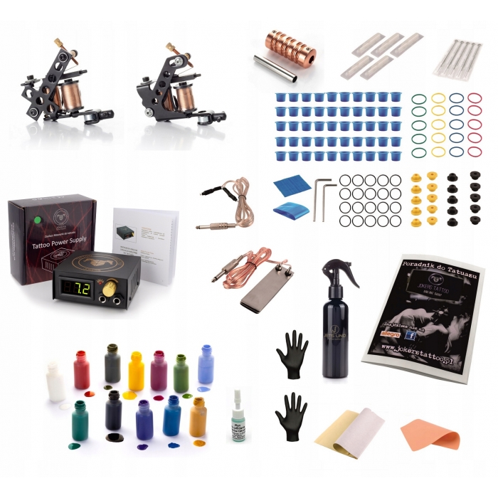 Complete beginner tattoo machine set