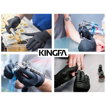 Nitrile GLOVES 100 pcs. black medical size XL