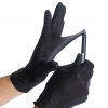 Nitrile gloves, 100 pcs, black, medical, size XS