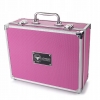 Aluminum suitcase Pink makeup equipment cosmetic bag