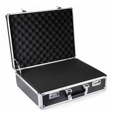 LARGE CODE SUITCASE WITH SPONGE, NOT JOKERS, black