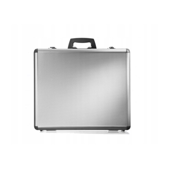 LARGE CODE SUITCASE WITH SPONGE, NOT JOKERS, silver