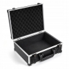 Aluminum briefcase for weapons, tools, cosmetic bag, Suitcase, Silver Fittings