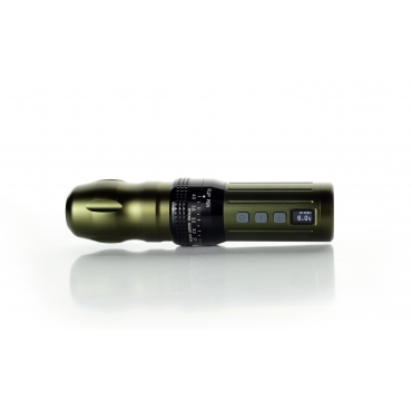 LOKI Wireless tattoo machine, battery operated, stroke adjustment green